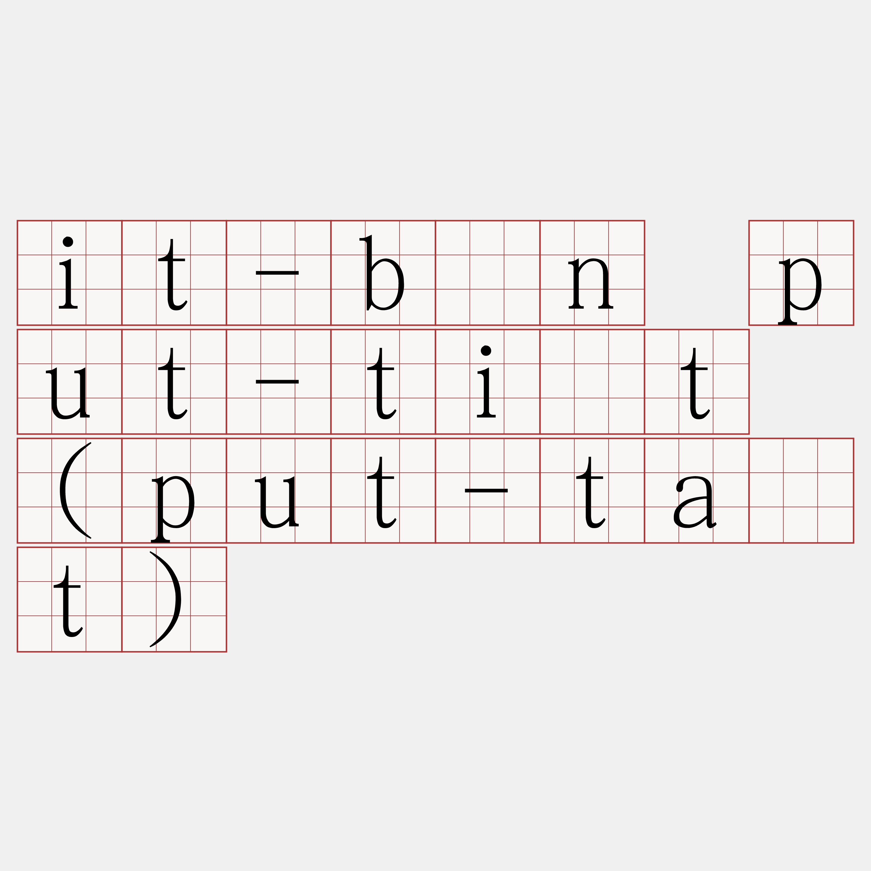 it-bûn put-ti̍t (put-ta̍t)